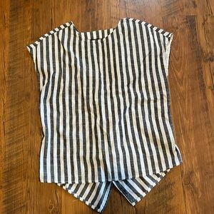 Blue and white stripped shirt